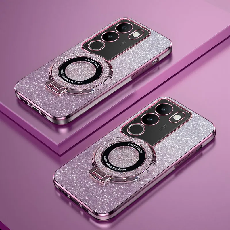 Vivo Y28 - Überzug Magnetische Ring Halter Telefon Fall