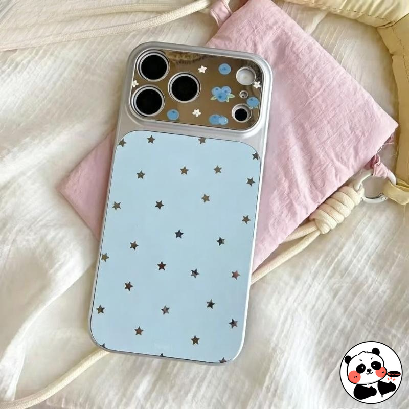 Realme Note 50 - Hohle Sterne Spiegel-Handyhülle für Realme Note