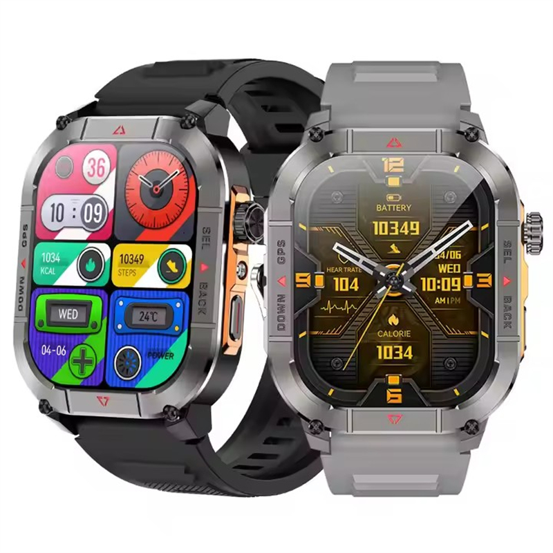 Smartwatch Touch - Neue HK84 Männer Smart Uhr AMOLED