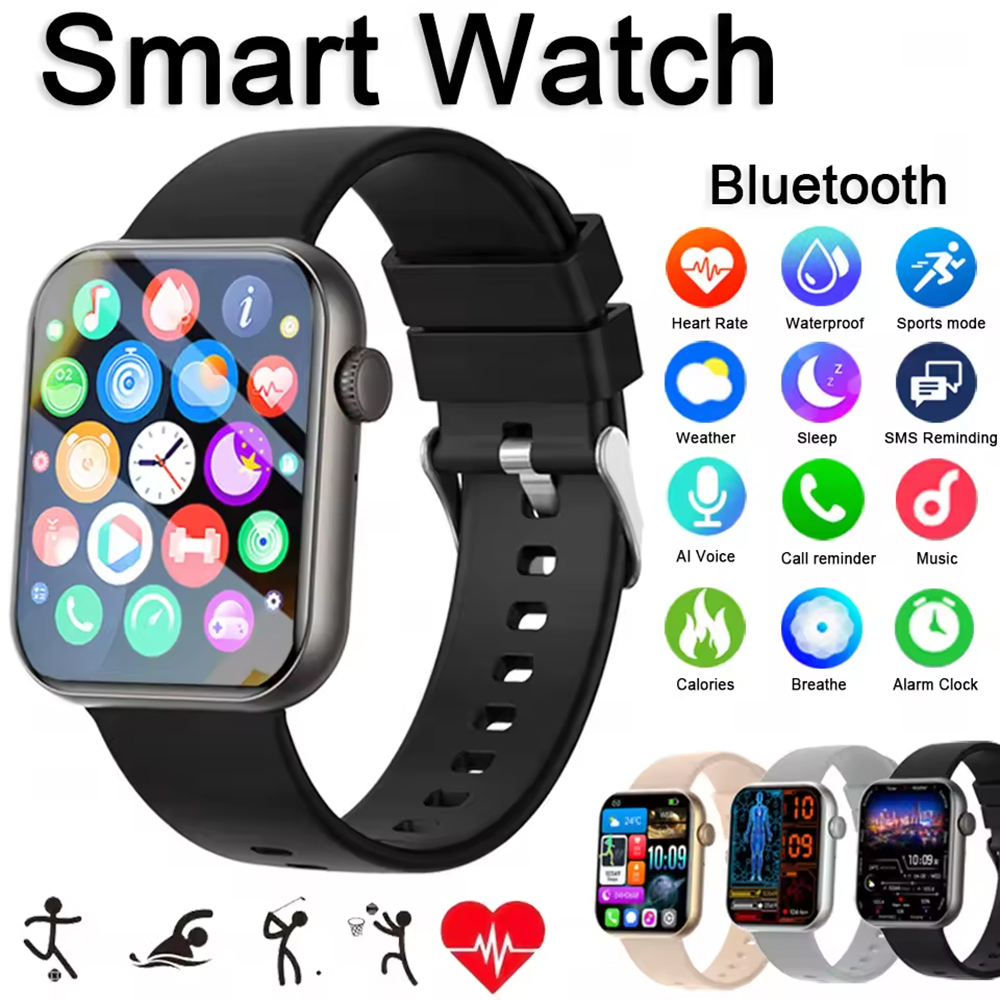 Smartwatch Faces - Original Herren Smartwatch Fitness-Tracker BT-Anruf Kabellose