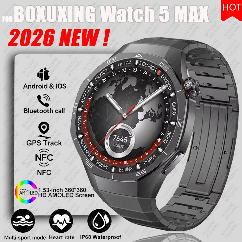 Smartwatch Faces - 2026 Neue BOXUXING Uhr 5MAX Smart