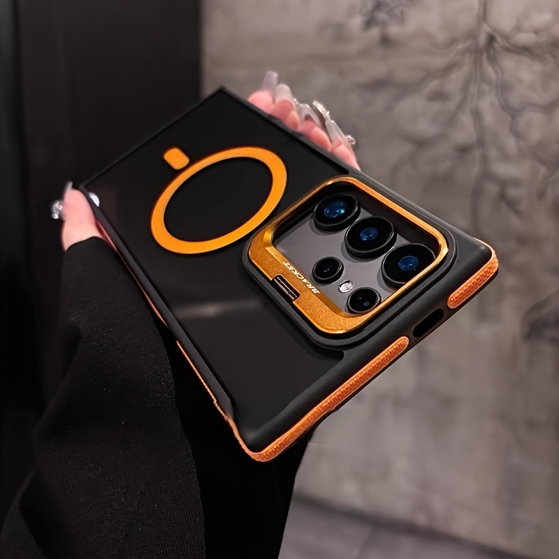 Magnetic Charging Stand - Luxuriöse Magnetische Metall-Linsenhalterung Transparente Hülle für