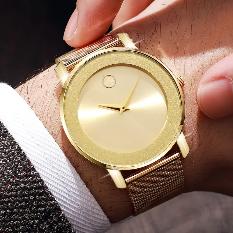 Smartwatch Touch - Neue ultradünne Herrenuhr mit Mesh-Armband, modische