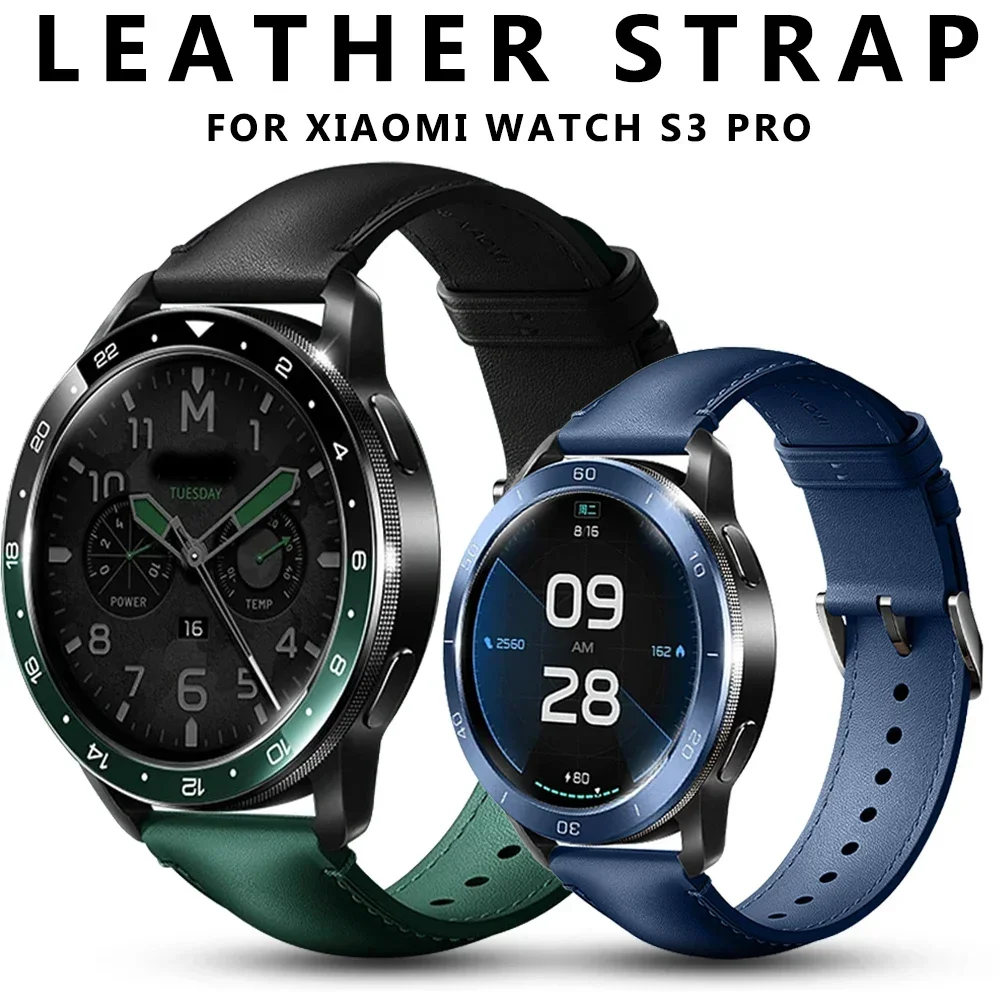 Xiaomi Smartwatch S3 Accessories - 22MM Original Lederarmband für Xiaomi Uhr