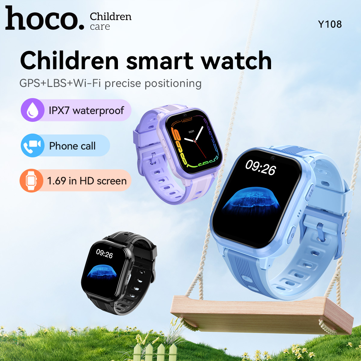 Smartwatch Id - HOCO Y108 1,69 Zoll HD LCD
