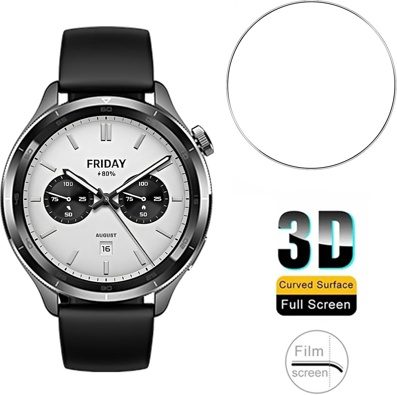 3PCS Gehärtetem Glas Smartwatc – Xiaomi Smartwatch S4 Accessories Bewertung und Preis