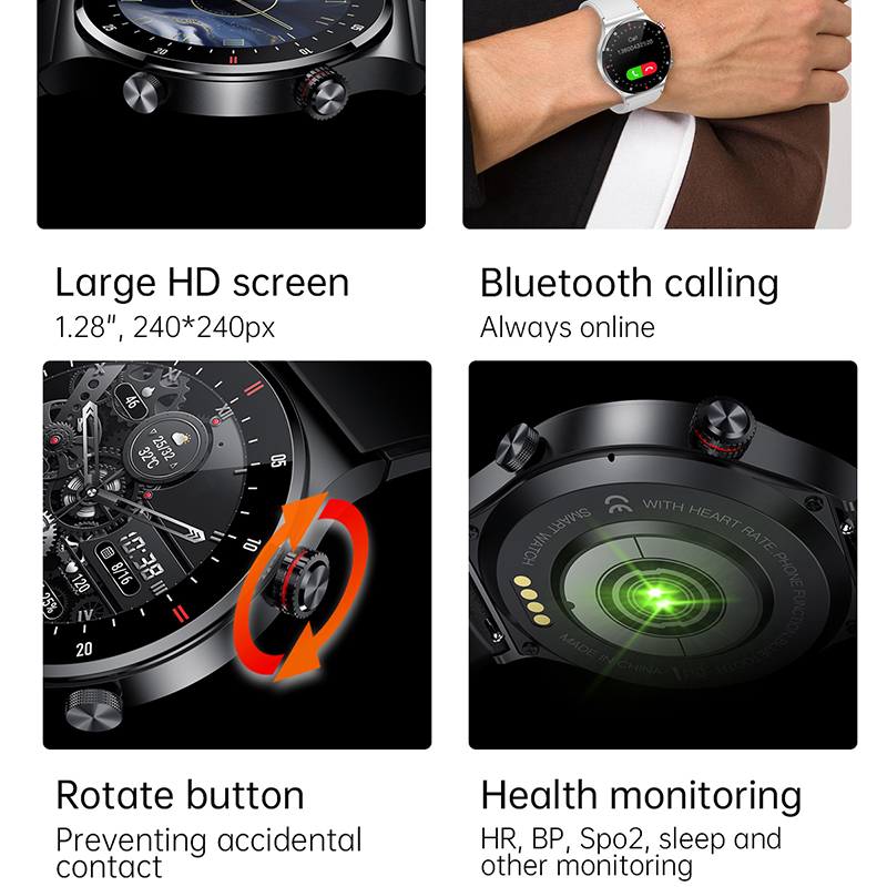 GPS EKG + PPG Bluetooth Anruf  – Smartwatch Faces Bewertung und Preis