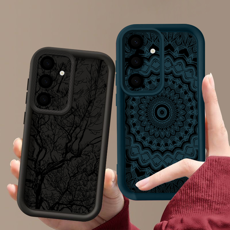 Retro-Blumen-Totem-Muster-Hüll – Samsung Galaxy A55 Bewertung und Preis