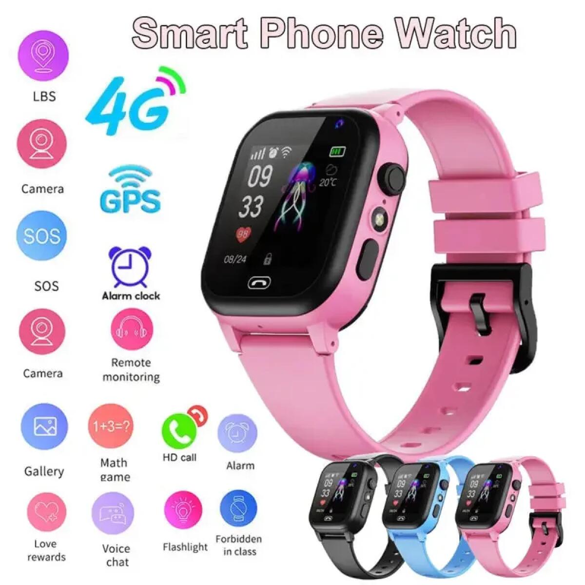 Kinder-Smartwatch, 4G, multifu – Smartwatch Id Bewertung und Preis
