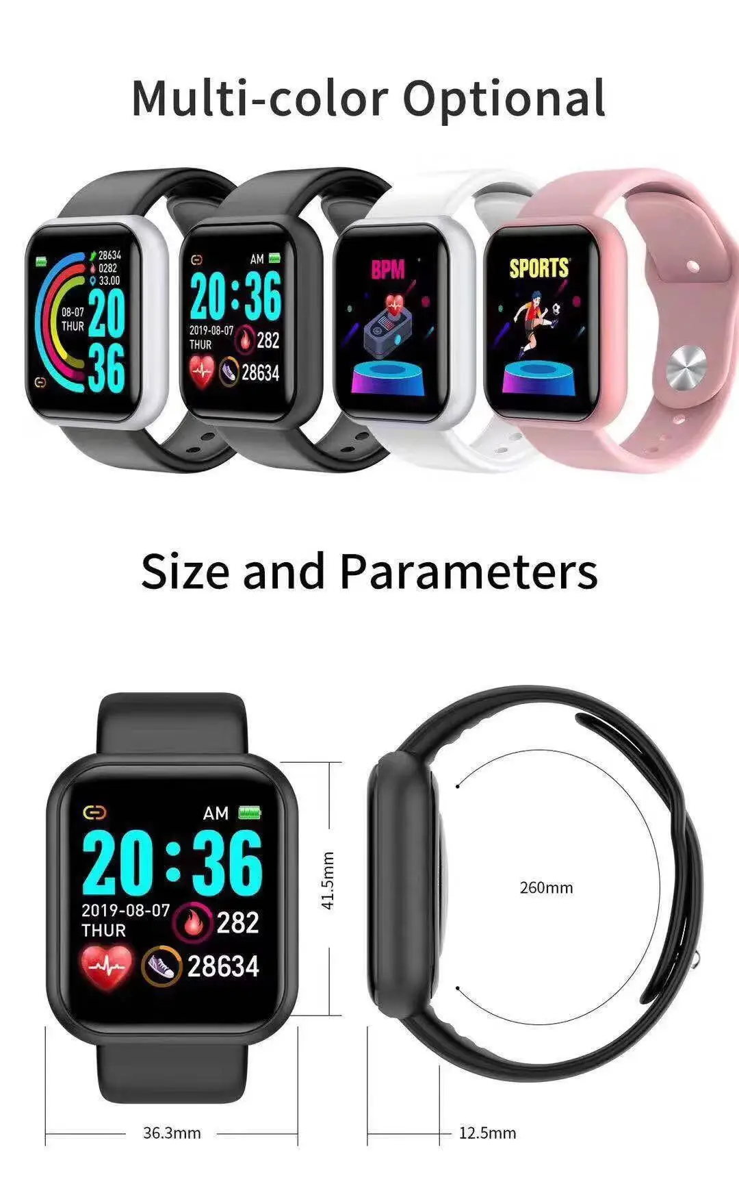 D20 Pro Smartwatch Herren Y68  – Smartwatch Touch Bewertung und Preis