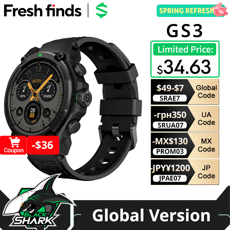 [Weltpremiere] Blackshark GS3  – Smartwatch Faces Bewertung und Preis