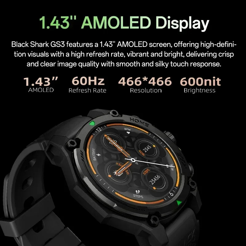 [Weltpremiere] Blackshark GS3  – Smartwatch Faces Bewertung und Preis