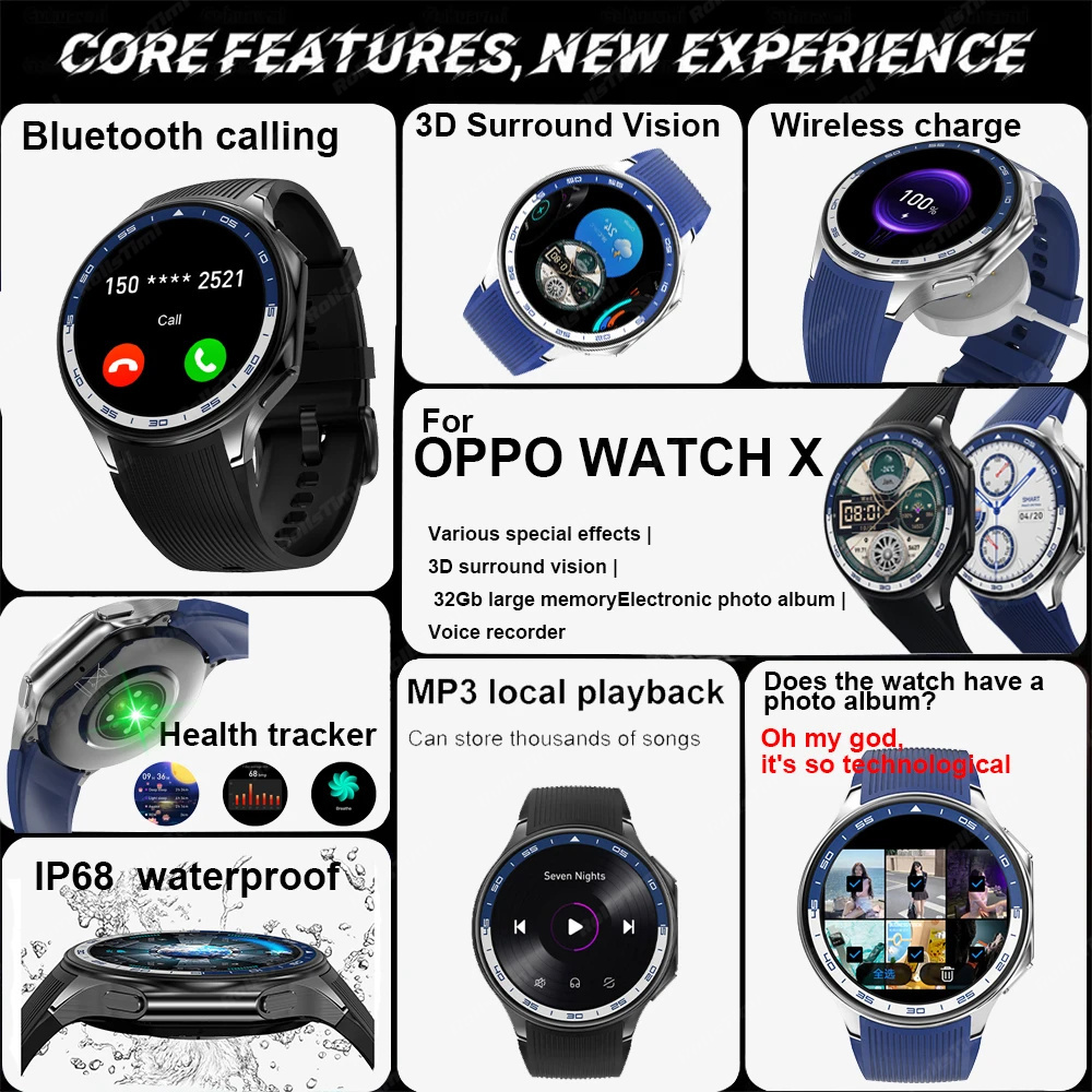 1,43 AMOLED Smart Uhr 3D Surro – Smartwatch X Bewertung und Preis