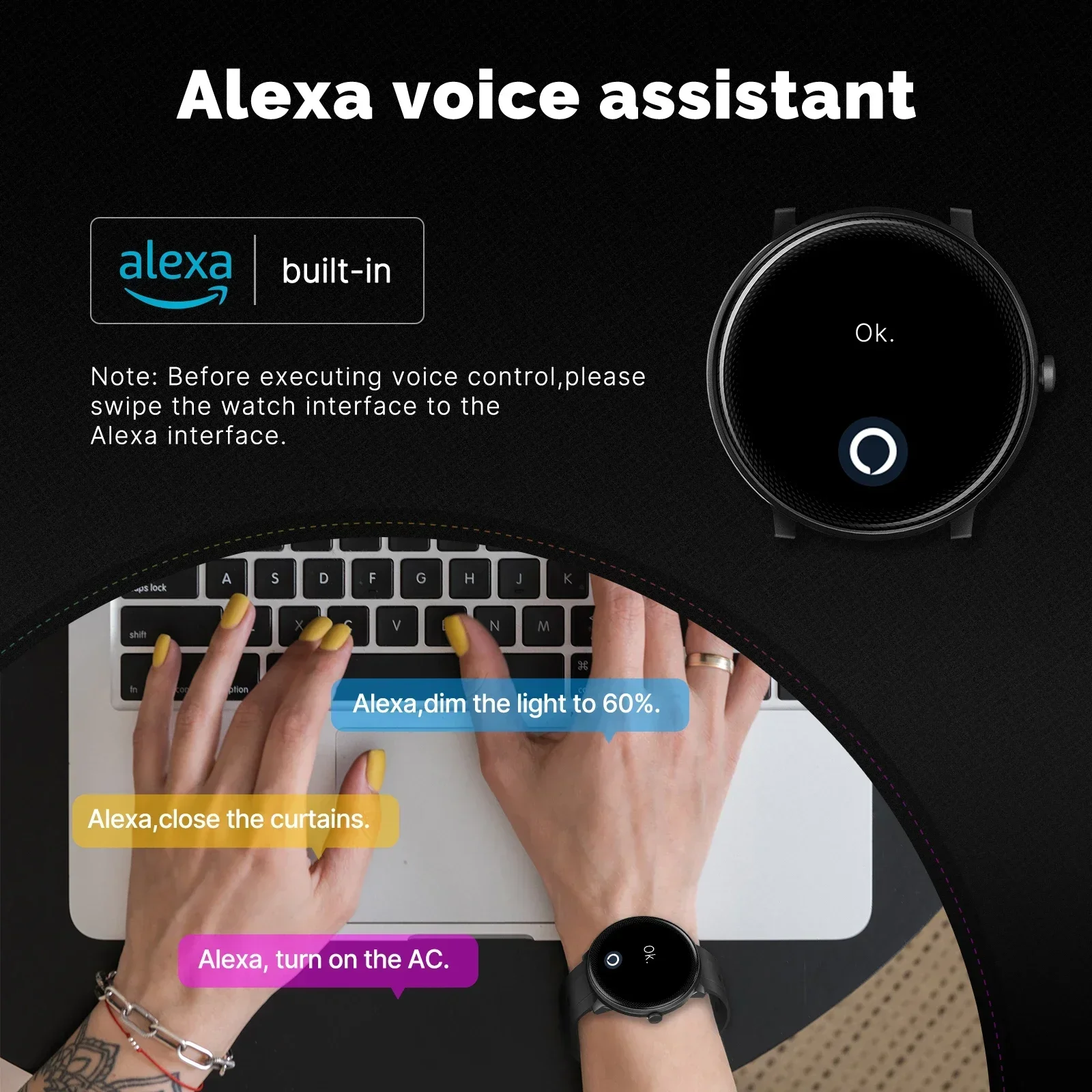 Moes Smart Watch Alexa eingeba – Smartwatch Touch Bewertung und Preis